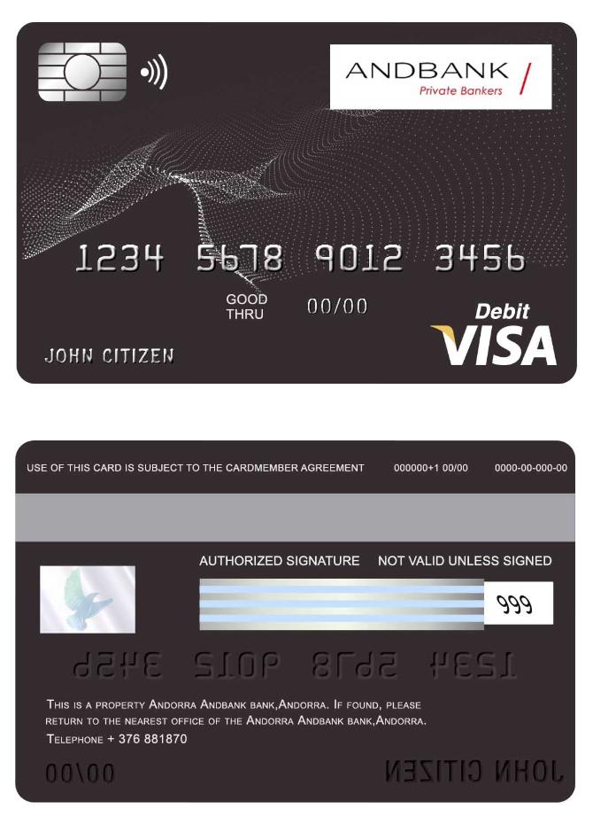 Andorra Andbank bank visa card